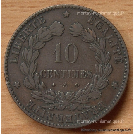 10 Centimes Cérès 1876 A Paris