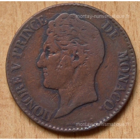 Monaco Honoré V 5 centimes 1838 MC