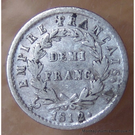 Demi Franc Napoléon I 1812 A Paris