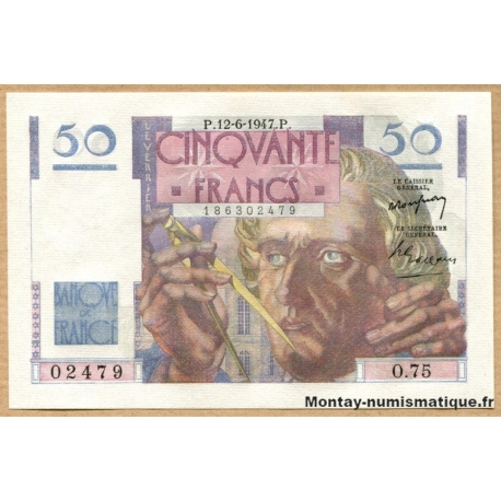 50 Francs Le Verrier 12-6-1947 O.75