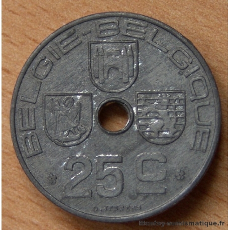 Belgique 25 centimes 1946 zinc Belgie -Belgique