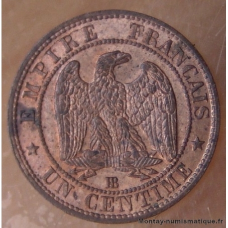 1 Centime Napoléon III 1853 BB  Strasbourg