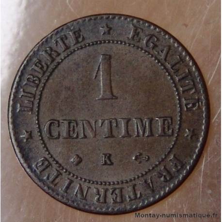 1 Centime Cérès 1872 K Bordeaux