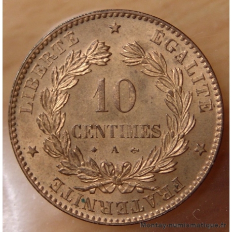 10 Centimes Cérès 1873 A Paris