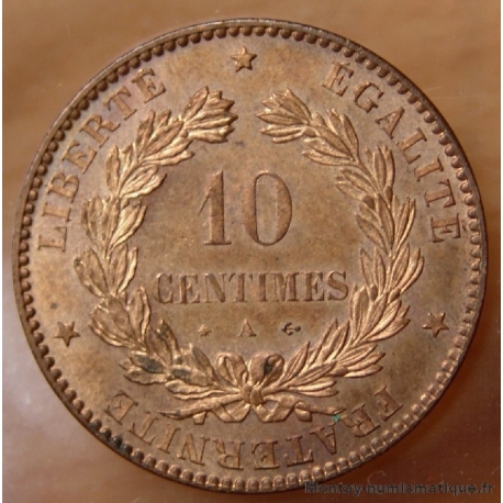 10 Centimes Cérès 1876 A Paris