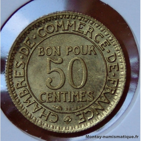 50 Centimes Chambre de commerce 1927