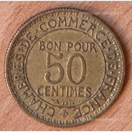 50 Centimes Chambre de commerce 1927