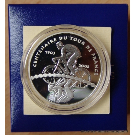 1 € 1/2 Cent ans de tour 2003 BE - Centenaire du Tour de France