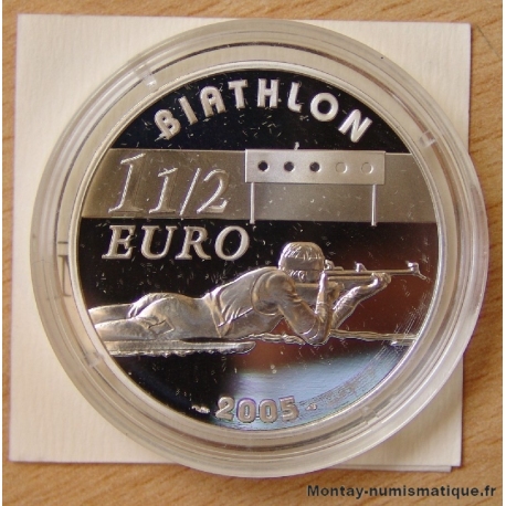 1 1/2  euro Biathlon 2005 Jeux d'Hiver