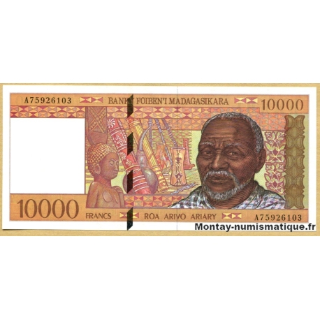 Madagascar - 10000 Francs - 2000 Ariary ND (1994)