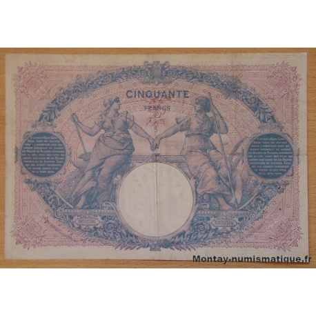 50 Francs bleu et rose 20-01-1908 O.3370