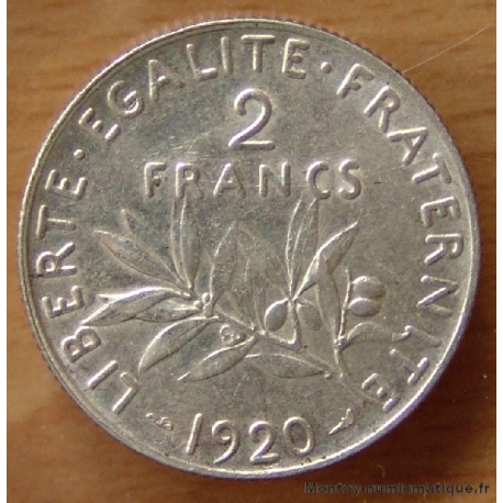 2 Francs Semeuse 1920