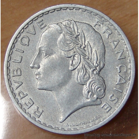 5 Francs Lavrillier Aluminium 1952