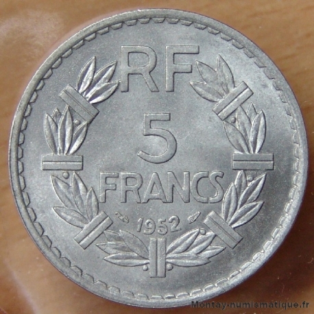 5 Francs Lavrillier Aluminium 1952