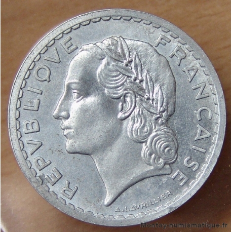 5 Francs Lavrillier Aluminium 1948 B