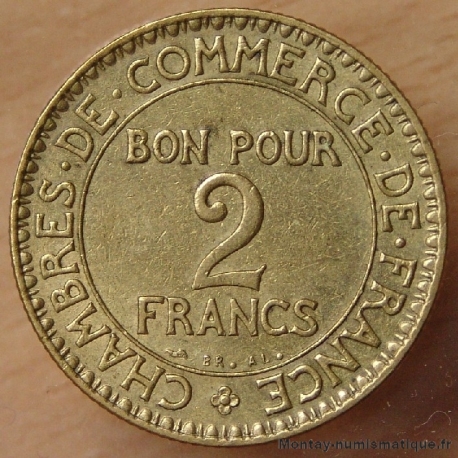 2 Francs Chambre de Commerce 1924 ( 4 fermé)