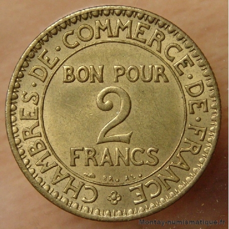 2 Francs Chambre de Commerce 1925