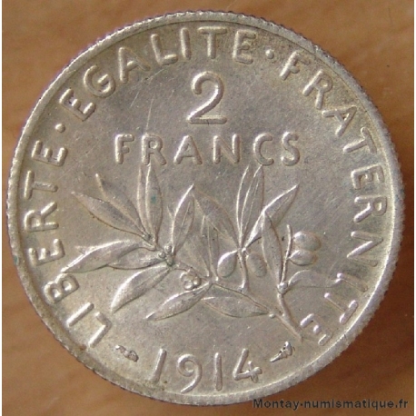 2 Francs Semeuse 1914 - Troisième République