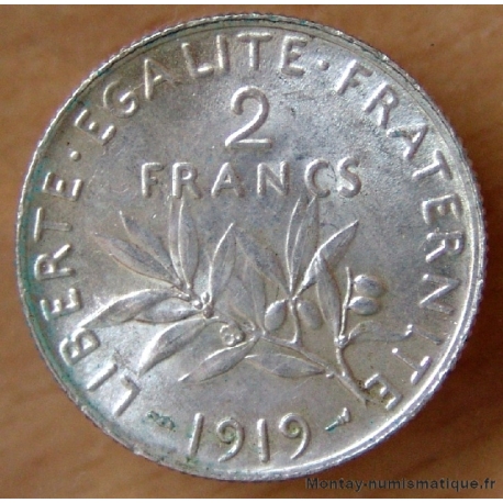 2 Francs Semeuse 1919