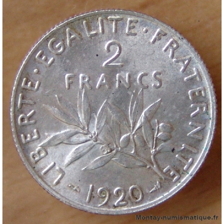 2 Francs Semeuse 1920