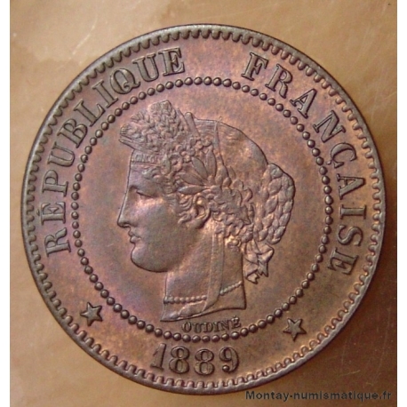 2 Centimes Cérès 1889 A Paris