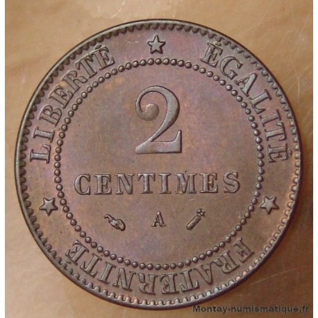 2 Centimes Cérès 1889 A Paris