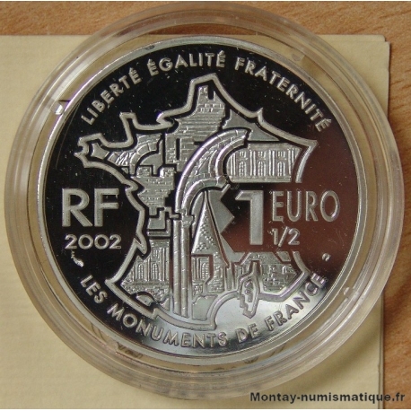 1 euro 1/2 Le Mont-Saint-Michel 2002 BE