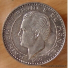 Monaco 20 Francs 1950  Rainier III essai argent