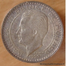 Monaco 50 Francs 1950 Rainier III essai argent