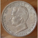Monaco 5 Francs 1966 Rainier III essai argent