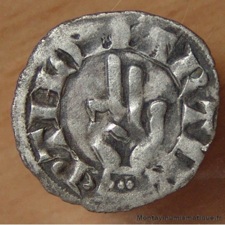 Archevêché de Besançon Denier anonyme (1180-1225).