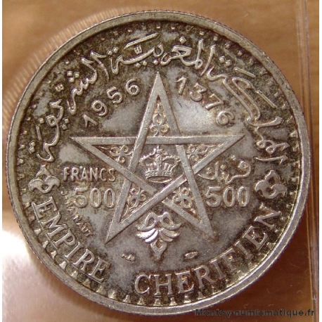 Maroc 500 Francs 1956 /1376 H