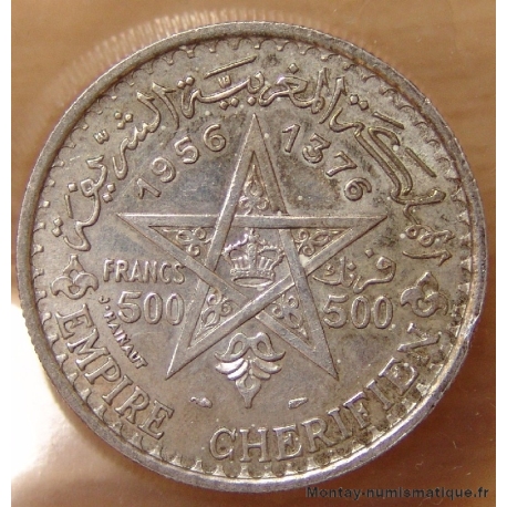 Maroc 500 Francs 1956 /1376 H