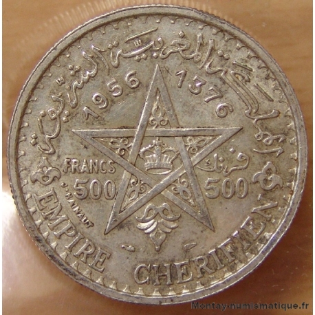 Maroc 500 Francs 1956 /1376 H