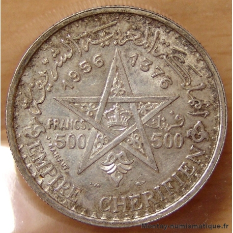 Maroc 500 Francs 1956 /1376 H