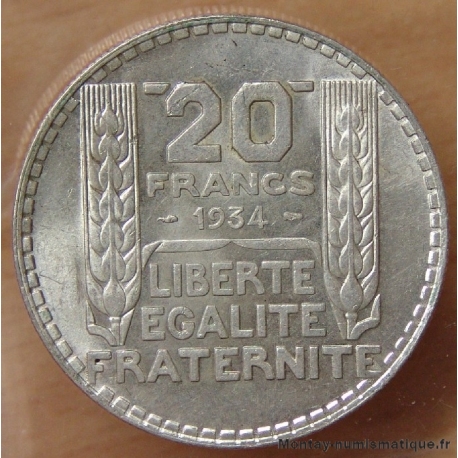 20 Francs Turin 1934