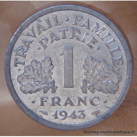 1 Franc Bazor 1943 B Beaumont-Le-Roger