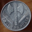 50 Centimes Bazor 1943 B Beaumont-Le-Roger