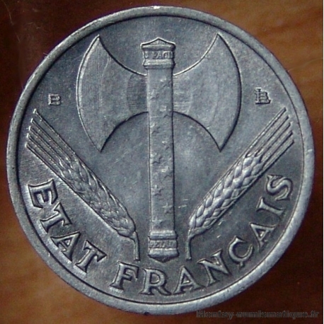 50 Centimes Bazor 1943 B Beaumont-Le-Roger