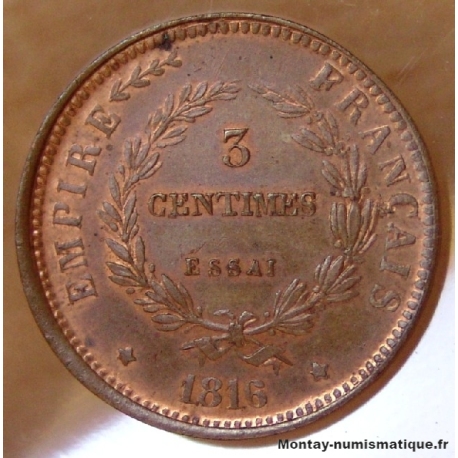 Napoléon II 3 Centimes 1816 Essai