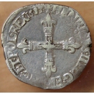 Henri III Quart Ecu 1582 T Nantes  croix de face
