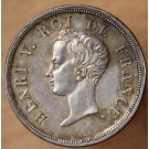 1/2  Franc  Henri V 1833 buste juvénile argent