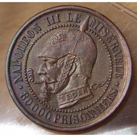 Napoléon III Satirique 5 Centimes 1870