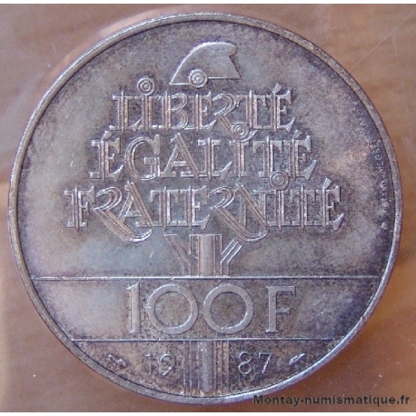 100 Francs Egalité La Fayette 1987