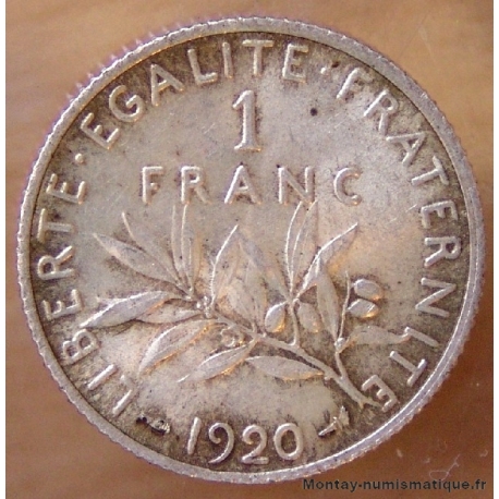 1 Franc Semeuse 1920