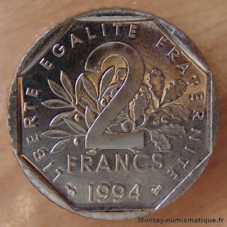 2 Francs Semeuse 1994 abeille