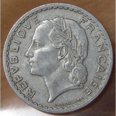 5 Francs Lavrillier 1948 B Beaumont-Le-Roger