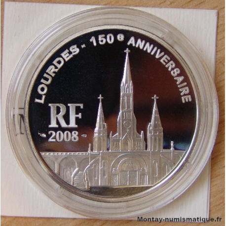 1 euro 1/2  Lourdes 2008 BE Belle Epreuve