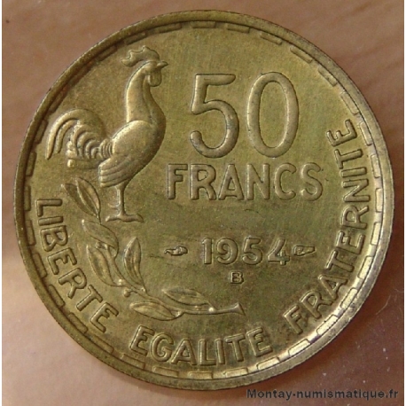 50 Francs Guiraud 1954 B Beaumont-Le-Roger