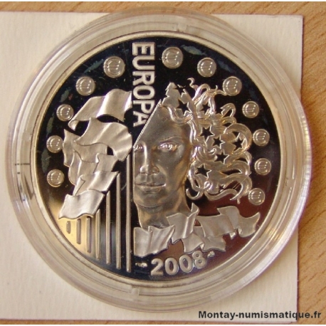 1 euro 1/2  Europa Présidence Française 2008 BE